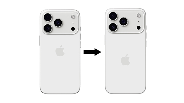 史上變化最大的蘋果手機：曝iPhone 17 Pro的蘋果Logo位置下移